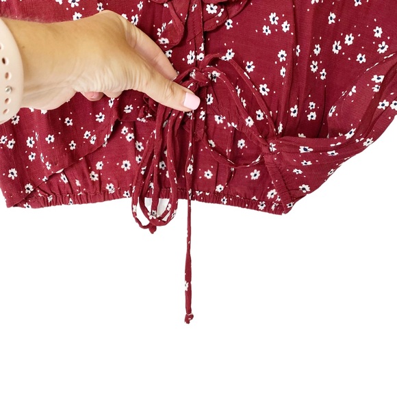 FAITHFULL THE BRAND Sz XS 2 CARAYES WRAP BLOUSE TOP IN BETINA FLORAL Revolve - Picture 11 of 12